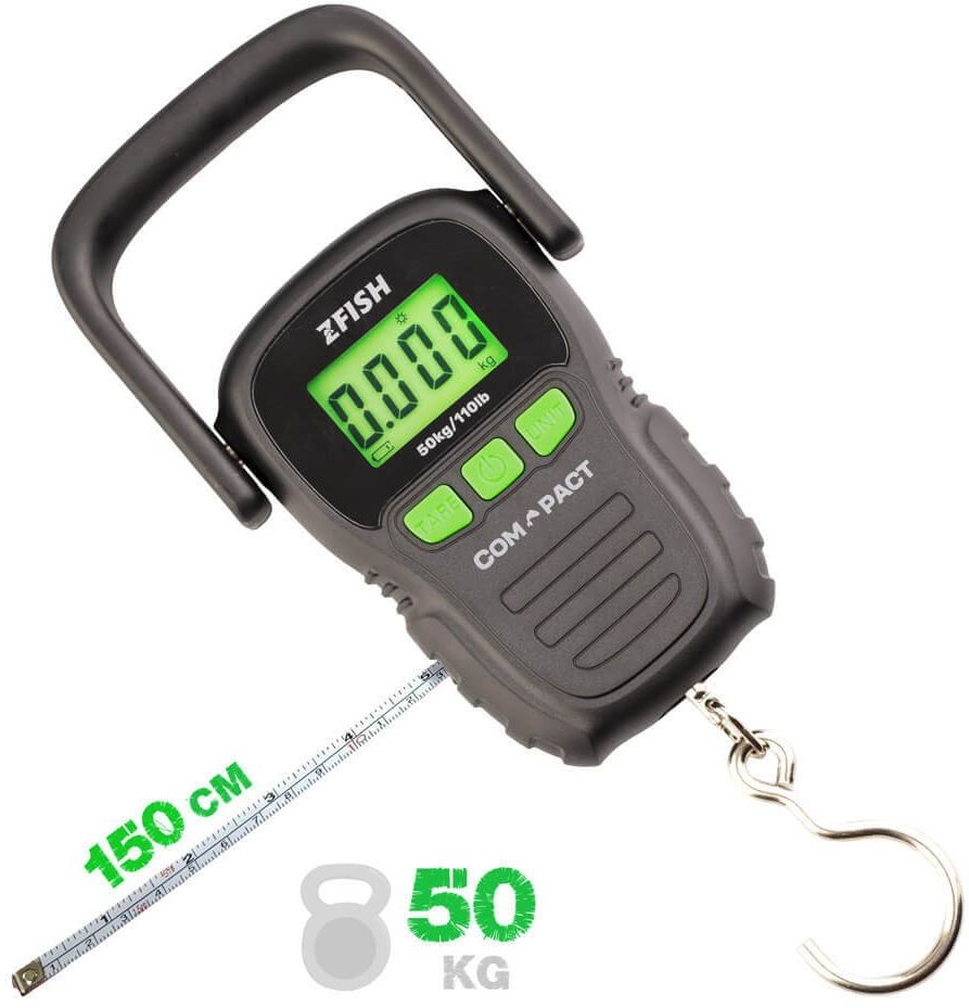 Cantar ZFISH Compact Scale, Up To 50Kg, 8.7x14cm