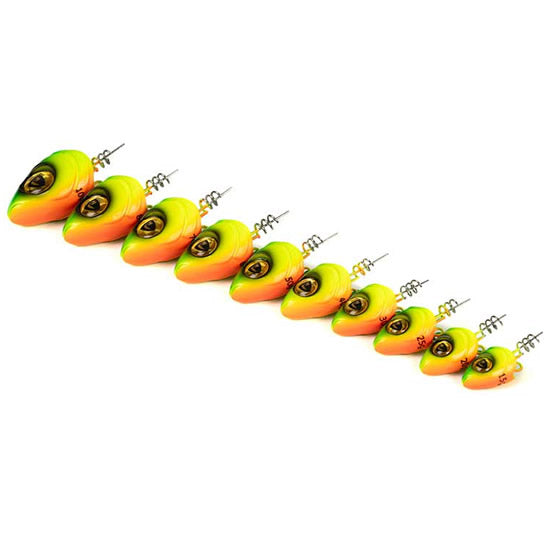 Cap Jig FOX RAGE Slick Pelagic Heads, Lemon Tiger, 30g, 1buc/pac