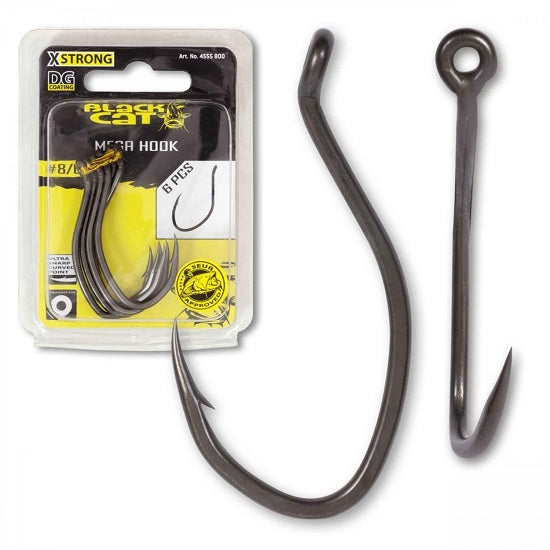 Carlig Black Cat No.10/0 Mega Hook DG Coating