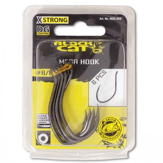 Carlig Black Cat No.6/0 Mega Hook DG Coating