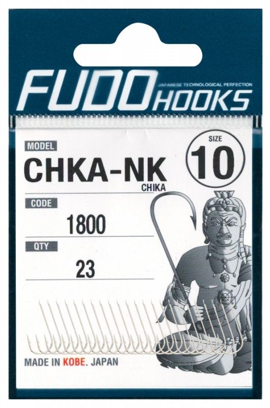 Carlig FUDO Chika Black Nickel, Nr.19, 22buc/pac