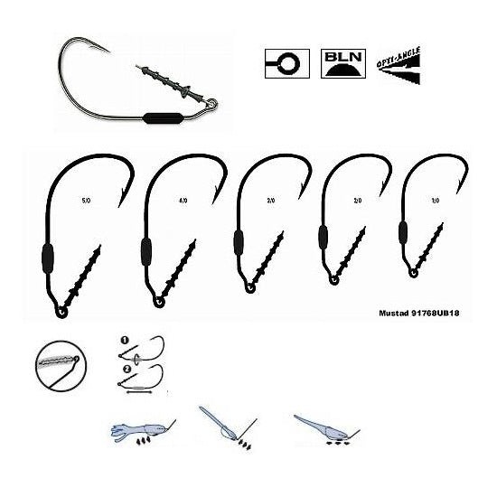 Carlig MUSTAD pentru twister Power lock plus 3buc Nr.