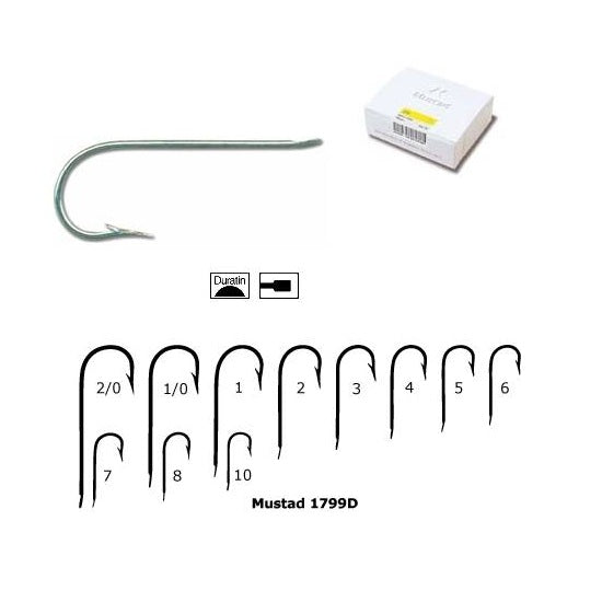 Carlig Mustad M1799D cu Tija Lunga si Protectie Anticoroziva