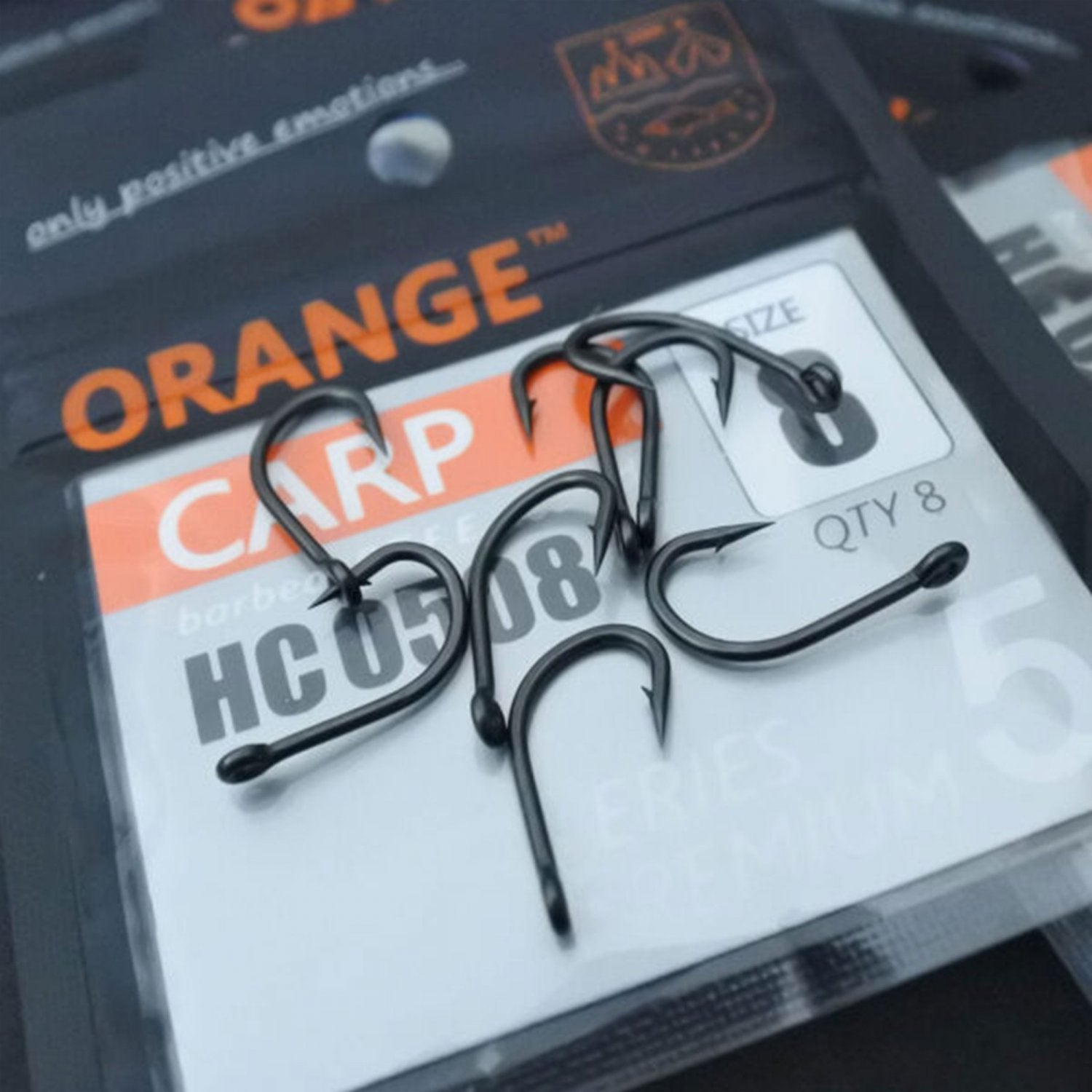 Carlig Orange Carp Hook Series 5 nr.8 8buc/plic