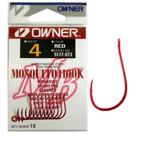 Carlig Owner 5177 No10 Mosquito Red Hook