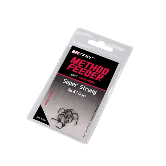 Carlig Winner Matt Finish Method Feeder Hook Super Strong