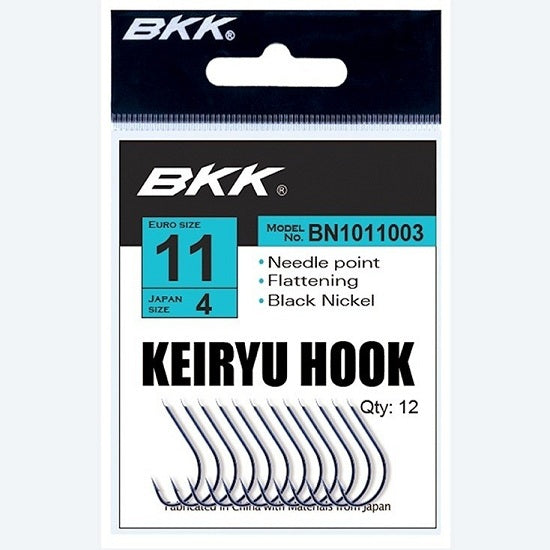 Carlige BKK Keiryu Diamond Black Nickel 12buc/plic