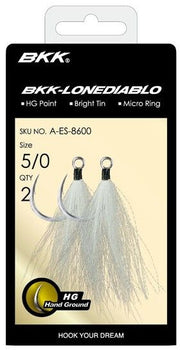 Carlige BKK Lone Diablo Bucktail Teaser 2buc/pac