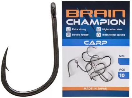 Carlige BRAIN Champion Carp Hooks 10buc/pac