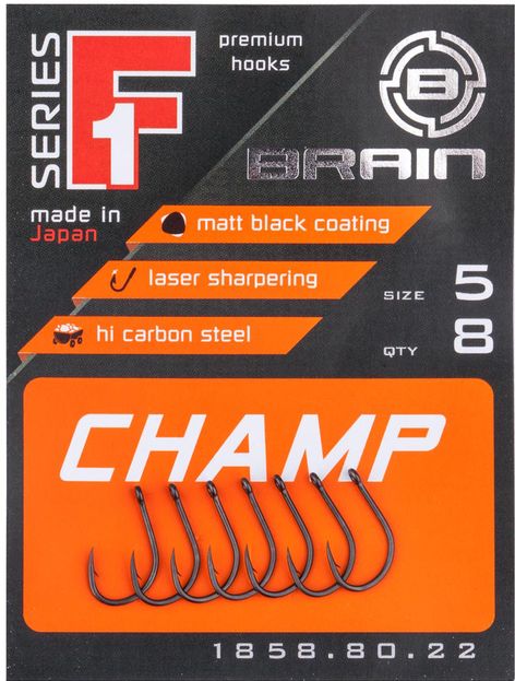 Carlige BRAIN F1 Champ Hooks 10buc/pac