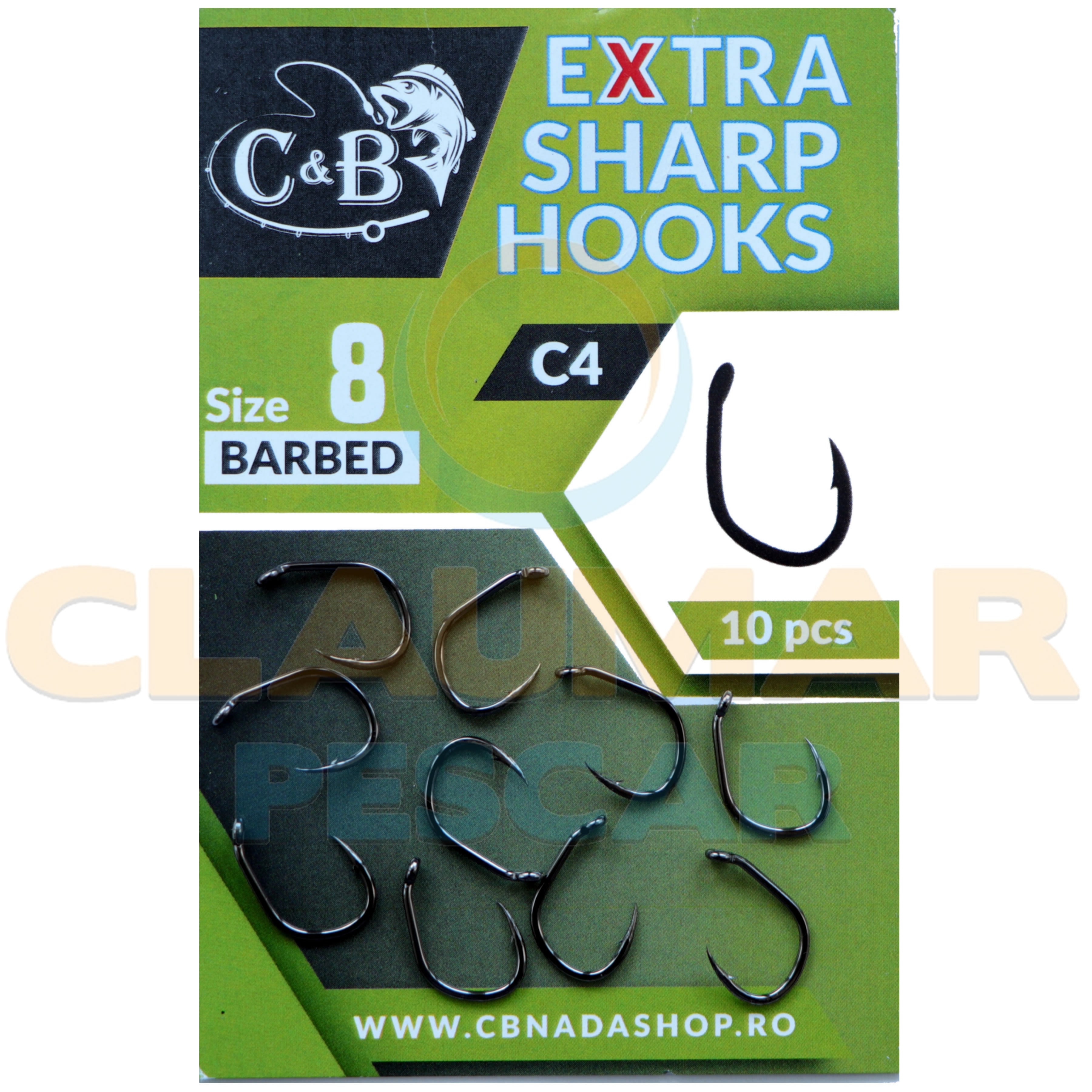 Carlige C&amp;B C4 Extra Sharp 10buc/pac