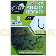 Carlige C&amp;B C6 Extra Sharp 10buc/pac