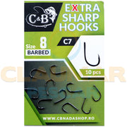 Carlige C&amp;B C7 Extra Sharp 10buc/pac