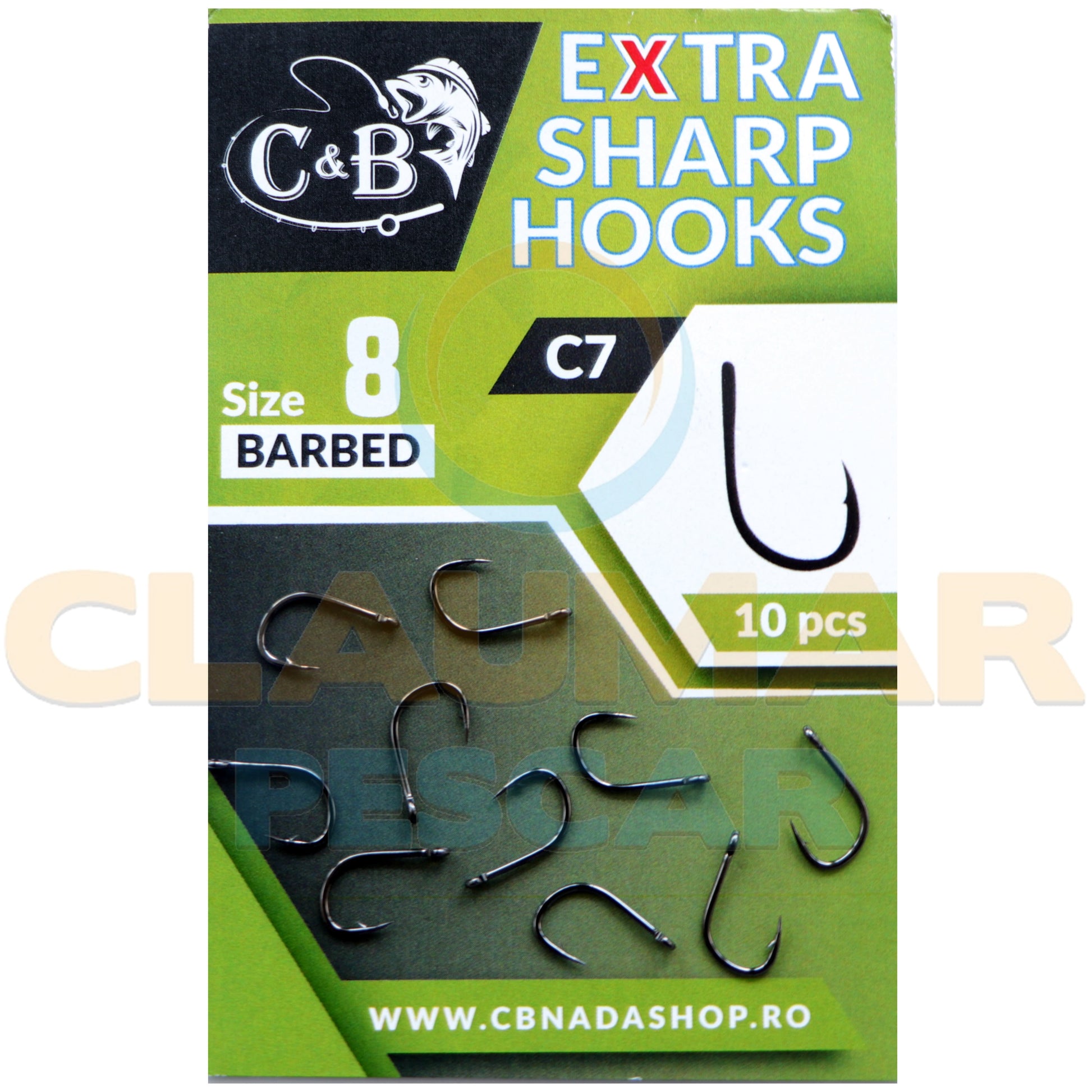 Carlige C&amp;B C7 Extra Sharp 10buc/pac