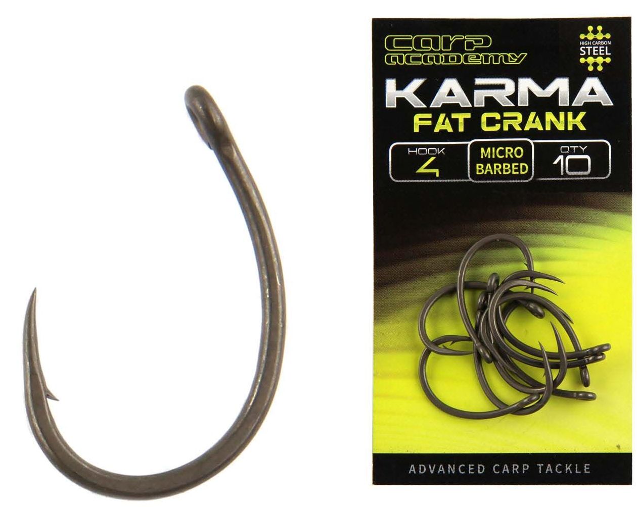 Carlige CARP ACADEMY Karma Fat Crank 10buc/pac