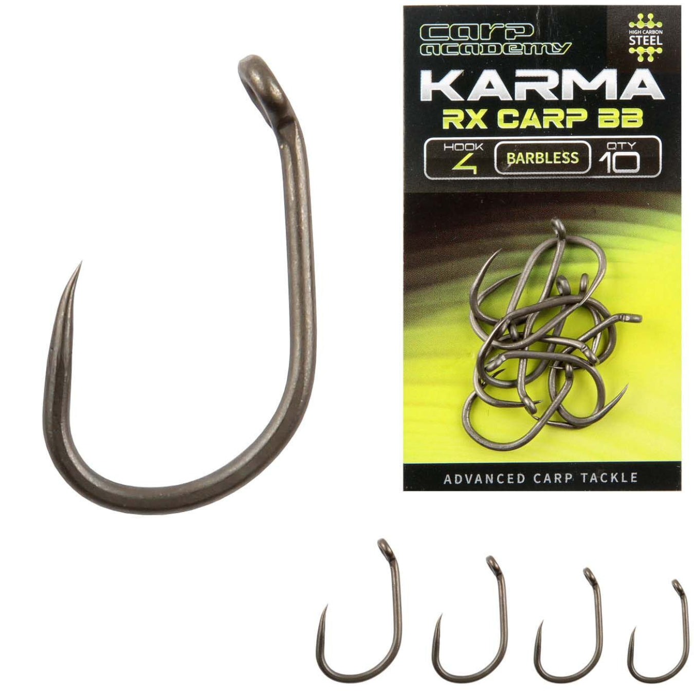 Carlige CARP ACADEMY Karma RX Carp Barbless 10buc/pac
