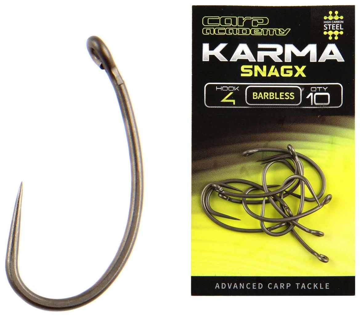 Carlige CARP ACADEMY Karma Snag X Barbless 10buc/pac