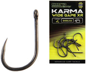 Carlige CARP ACADEMY Karma Wide Gape XR Barbless 10buc/pac