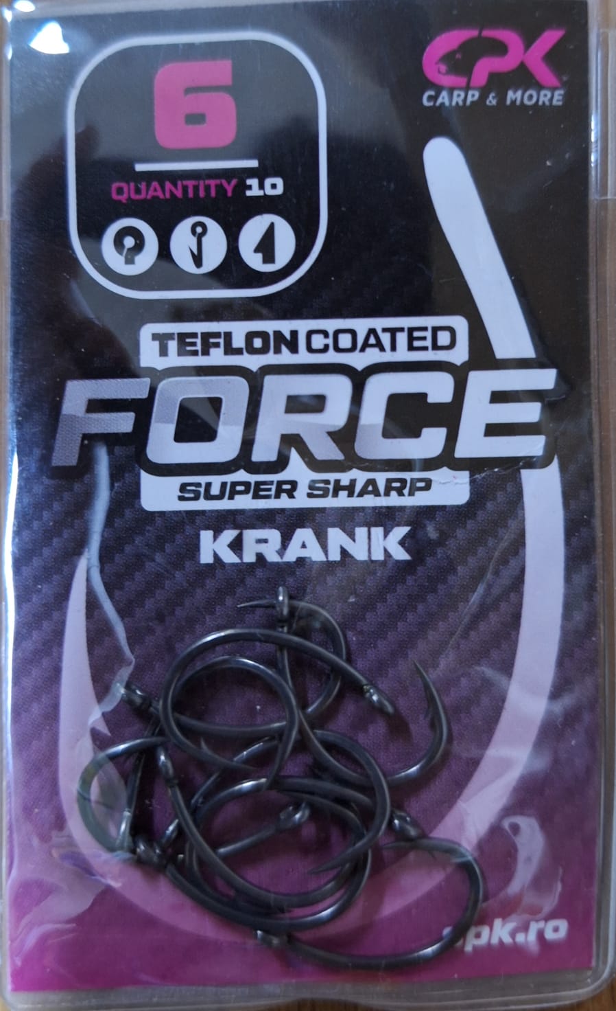 Carlige CPK Force Teflon Krank, Nr. 10, 10buc/pac