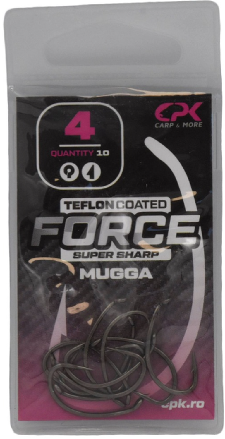 Carlige CPK Force Teflon Mugga, Nr. 6, 10buc/pac