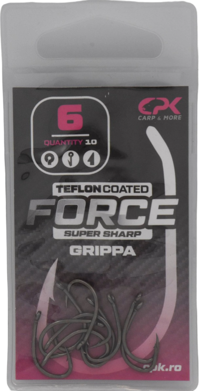 Carlige CPK Force Teflon Specialist, Nr. 6, 10buc/pac
