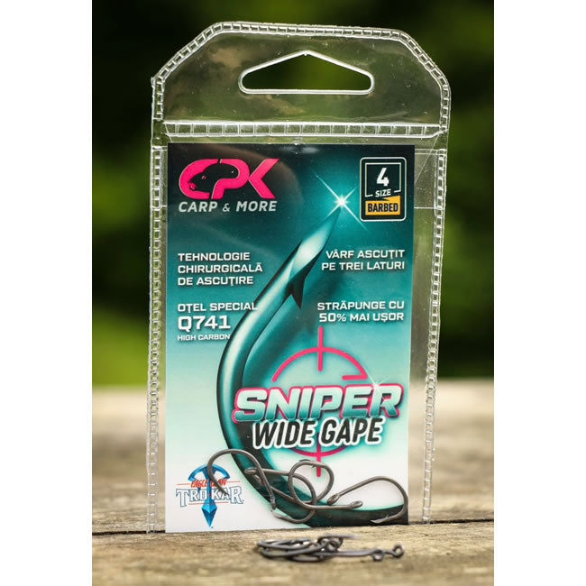 Carlige CPK Sniper Wide Gape 10buc/plic