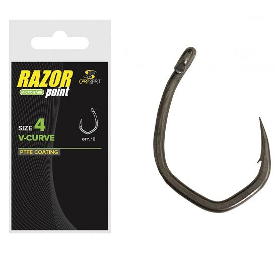 Carlige Carp Spirit Razor Point V-Curve Nr.4