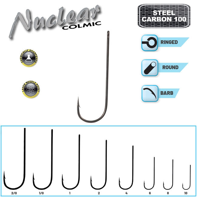Carlige Colmic Nuclear MR67 Black Nickel Nr 2 8buc/plic