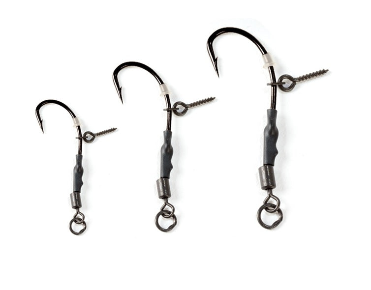 Carlige EXTRA CARP Carp Rig 777P, Nr 4, 3 Buc/Plic, Negru