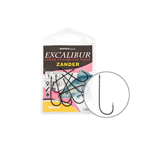 Carlige EnergoTeam ZANDER-WORM NR 1/0  8BUC/PLIC