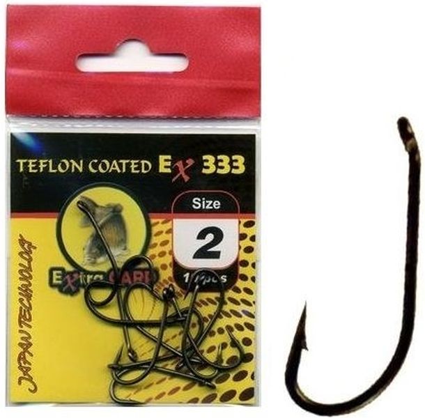 Carlige Extra Carp Teflon Hooks Series EX333 10buc/pac