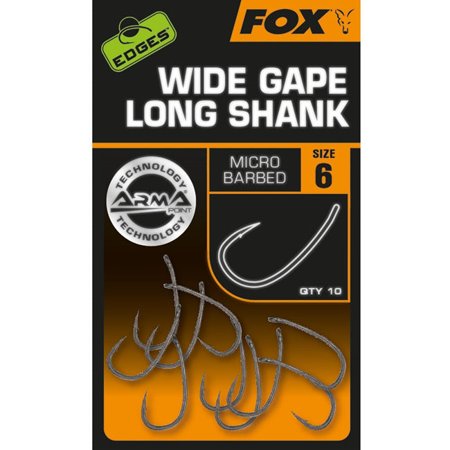 Carlige FOX Edges Armapoint Super Wide Gape Long Shank Nr.5 10buc/plic