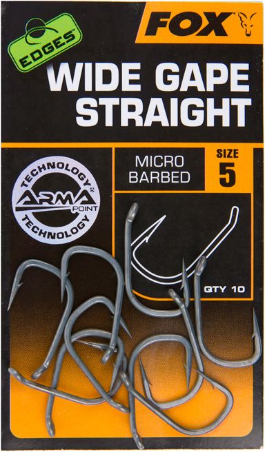 Carlige FOX Edges Armapoint Wide Gape Straight, Nr.2, 10buc/pac