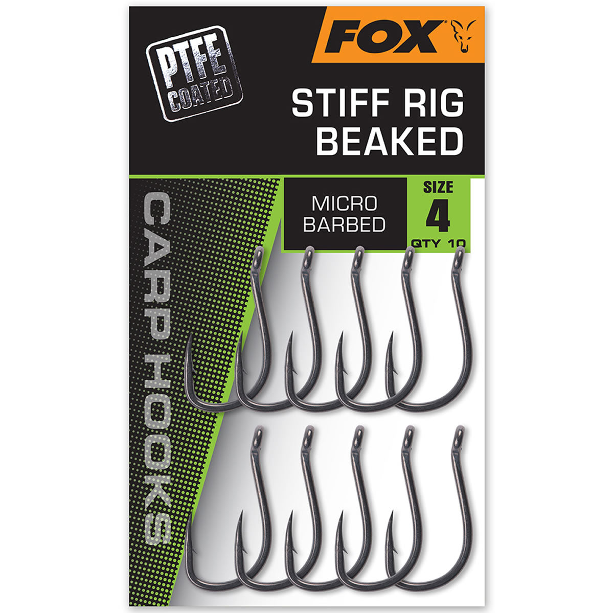 Carlige FOX Stiff Rig Beak, Size 8, 10 buc/pac