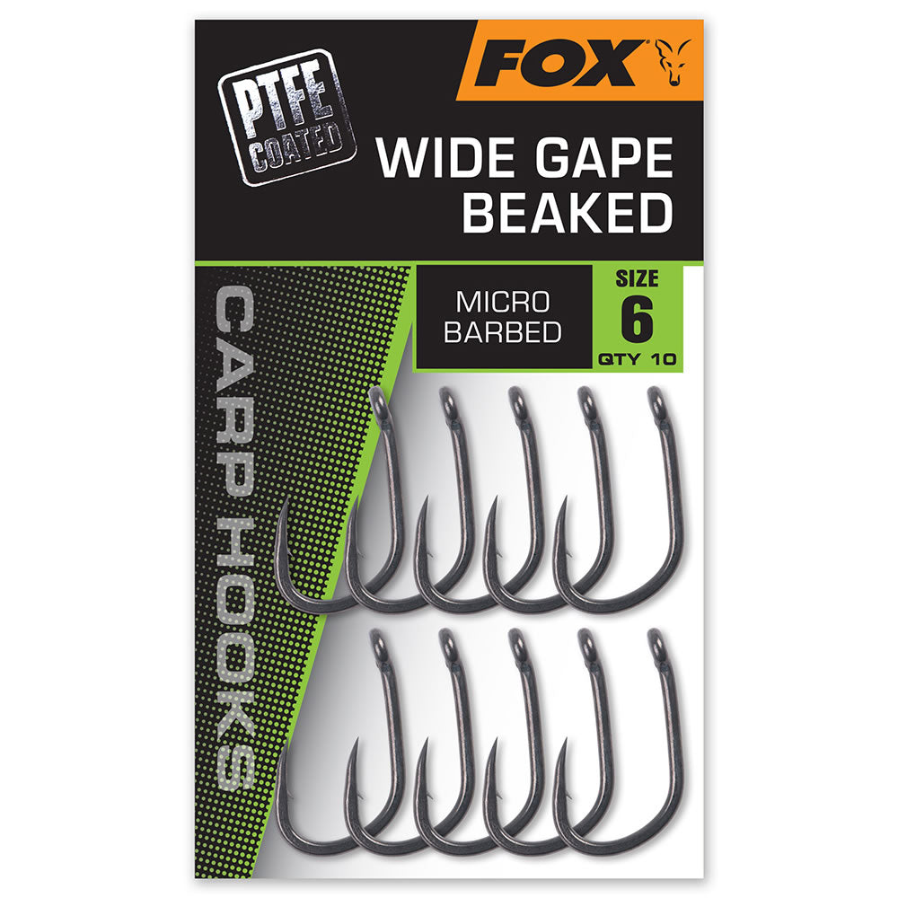 Carlige FOX Wide Gape Beaked Nr.8, 10buc/pac