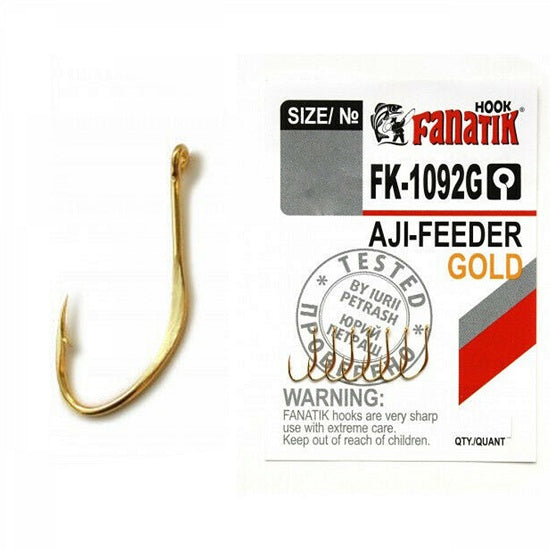 Carlige Fanatik FK-1092G No.5 Aji-Feeder Gold 8buc/plic