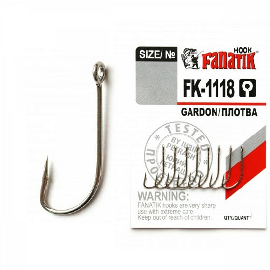 Carlige Fanatik  FK-1118 No.12 Gardon 8 buc/plic