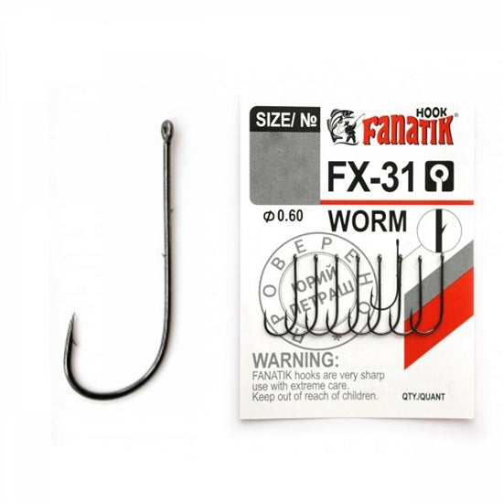 Carlige Fanatik FX-31 No.4 Worm 7buc/plic