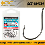 Carlige Feeder Golden Catch Basic 53117BN Nr 8, 10buc