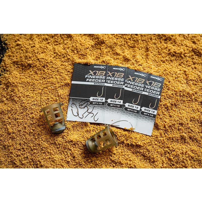 Carlige Feeder MATRIX X1B Finesse Feeder Hooks Barbed 10buc/pac
