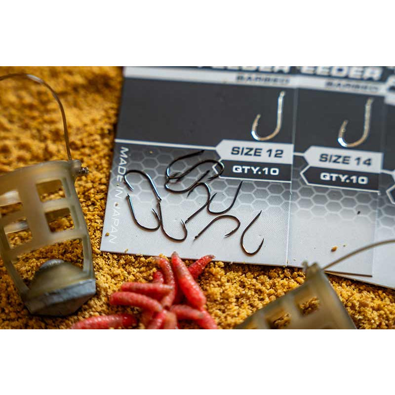 Carlige Feeder MATRIX X1B Finesse Feeder Hooks Barbed 10buc/pac