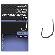 Carlige Feeder MATRIX X2 Commercial F1 Barbless 10buc/pac