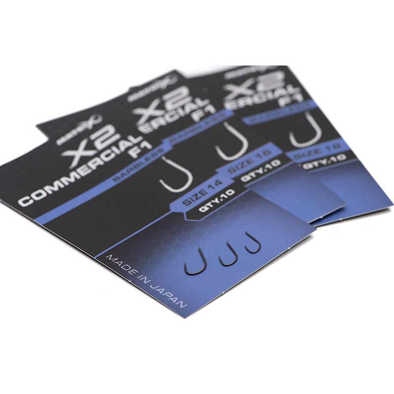 Carlige Feeder MATRIX X2 Commercial F1 Barbless 10buc/pac