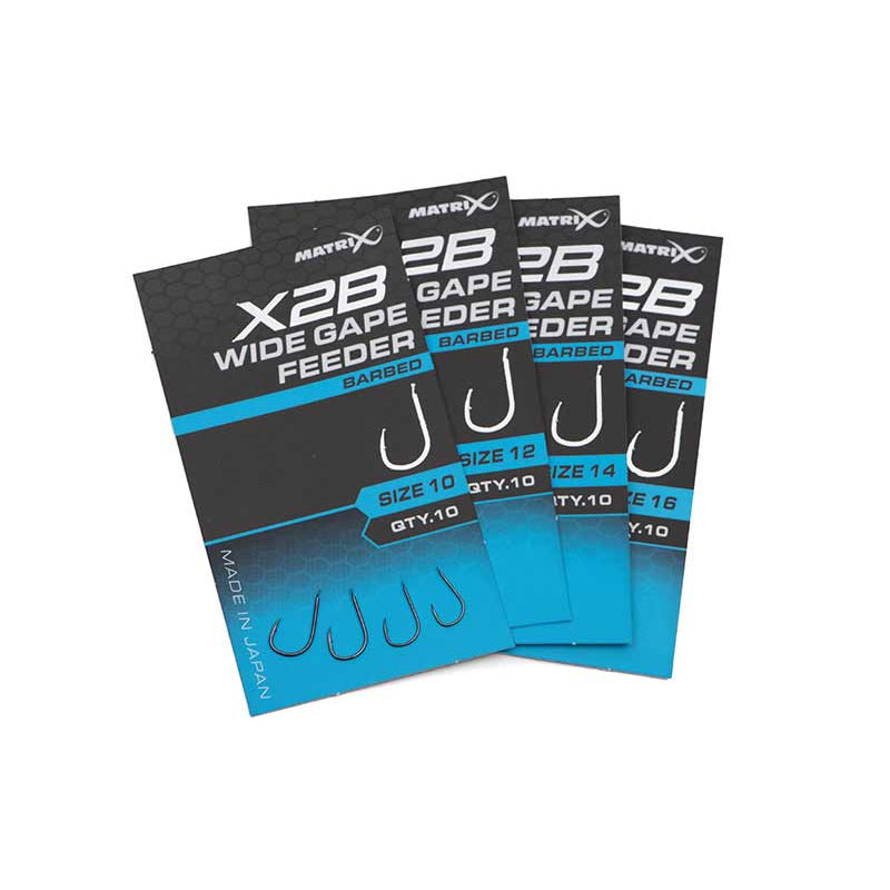 Carlige Feeder MATRIX X2B Wide Gape Barbed 10buc/pac