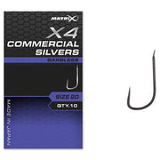 Carlige Feeder MATRIX X4 Commercial Silvers Barbless 10buc/pac