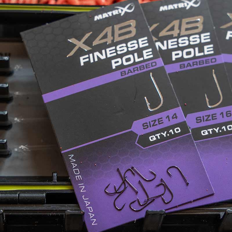 Carlige Feeder MATRIX X4B Finesse Pole Barbed 10buc/pac