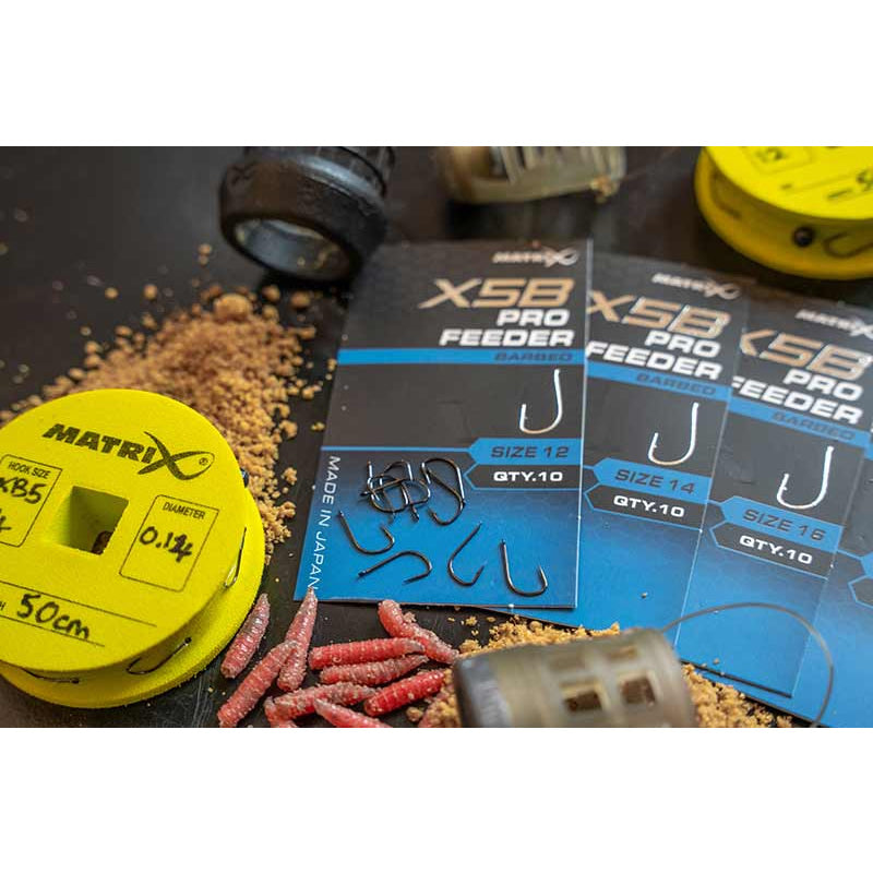 Carlige Feeder MATRIX X5B Pro Feeder Barbed 10buc/pac