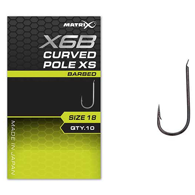 Carlige Feeder MATRIX X6B Curved Pole Barbed 10buc/pac