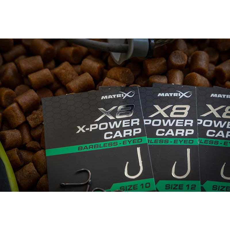 Carlige Feeder MATRIX X8 Power Carp, Barbless, Nr.16, 10buc/pac