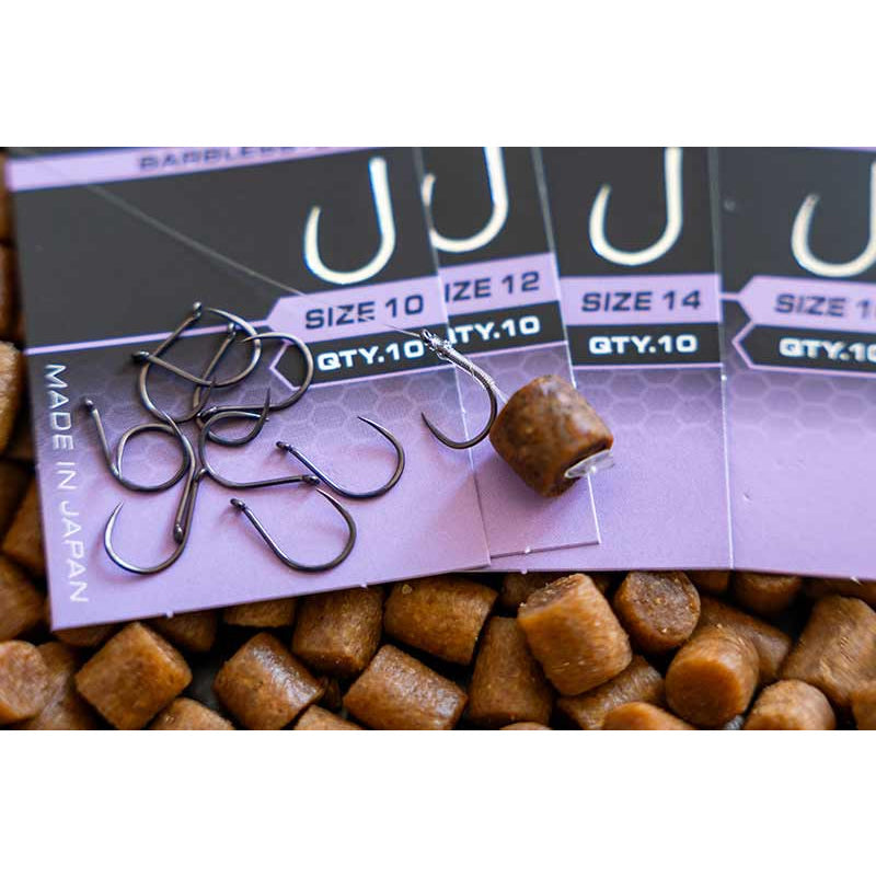 Carlige Feeder MATRIX X9 Carp Wide Gape Barbless 10buc/pac